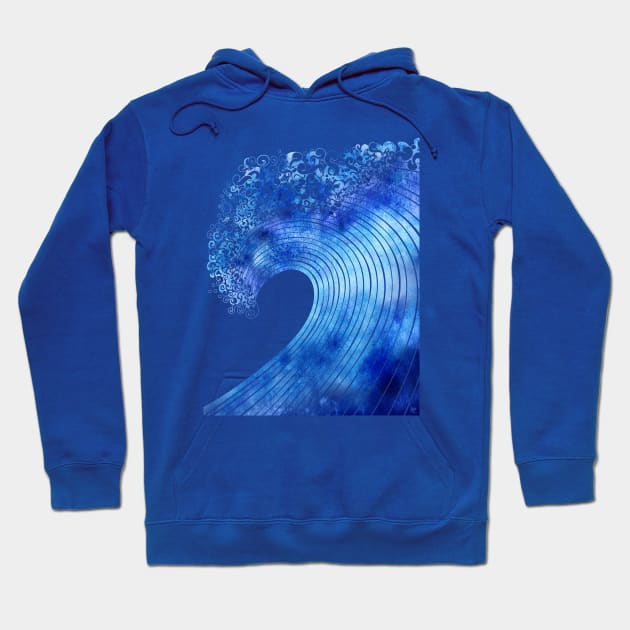 Blue Swell Hoodie by Sirenarts